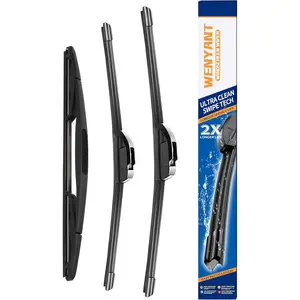 15"/15"/13" Windshield Wipers Compatible with Jeep Wrangler 2007-2017 Wrangler JK 2018 Front and Rear Wiper Blades for My Car Original Equipment Automotive Replacement (Set of 3)