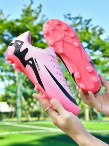 Men's Sporty Lace Up Soccer Shoes, Trending Outdoor Sneakers Shoes, Comfortable Breathable Football Shoes, Professional Football Cleats for All Seasons, Football Boots, Sports Shoes