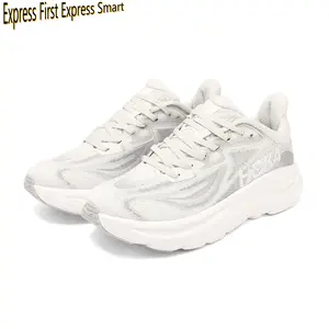 Cloud-White Lightweight Running Shoes – Breathable Mesh Upper, Ultra-Soft Foam Midsole & Non-Slip Rubber Outsole, Unisex Trainers for Daily Walks & Gym Sessions