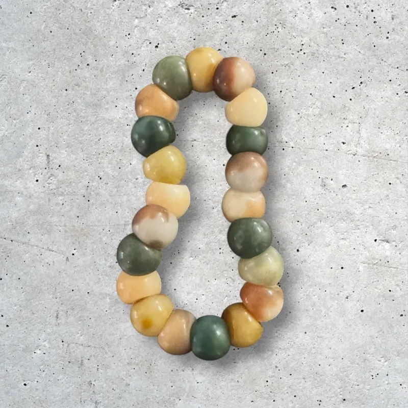 Bodhi Garlic Bead Fidget Bracelet, Extra Large, for Stress Relief and Focus Enhancement