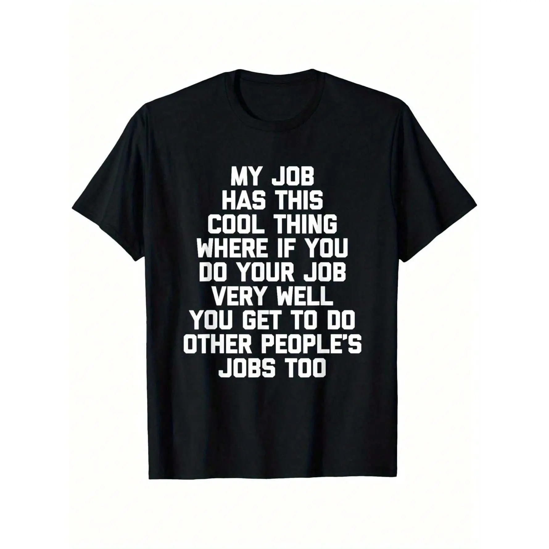 Men's Funny Office Graphic T-Shirt, Casual Shortsleeve Loose Cut Tops in 100% Cotton Fabric with a Round Neck and Slight Stretch, Graphic Print, Set, All Seasons, Funny Quote, Basic, Chic, Classic, Club