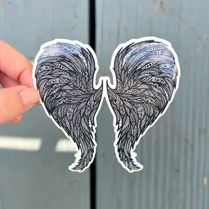 Angel Wings Sticker, Freedom Sticker, Vinyl Sticker