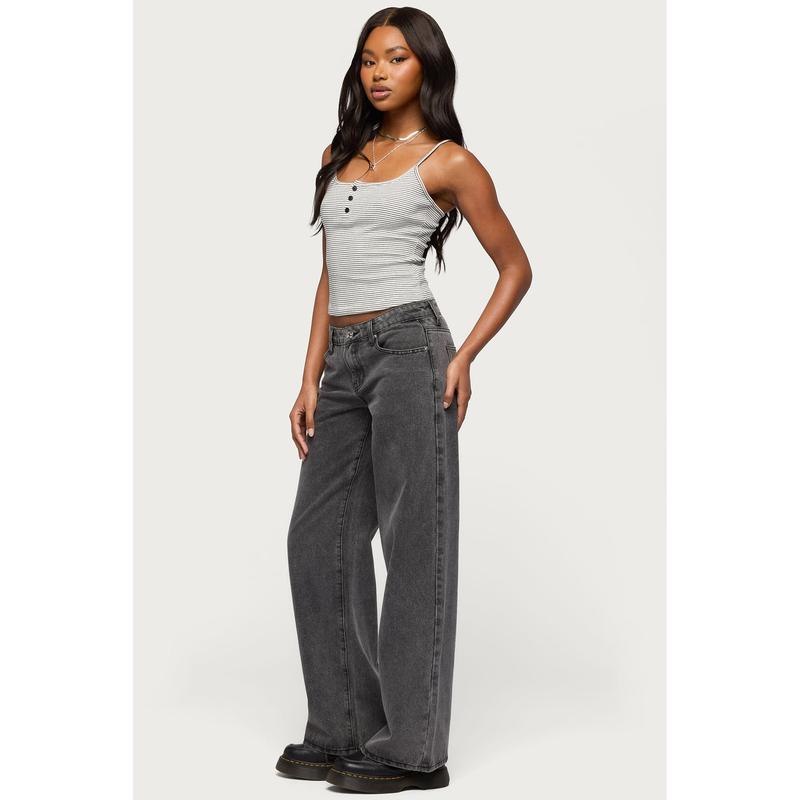 Tall Raelynn Washed Low Rise Baggy Jeans