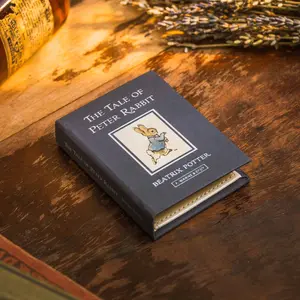 'The Tale of Peter Rabbit' by Beatrix Potter 1902 Passport Book Wallet with Kraft Notebook and Silver Pen