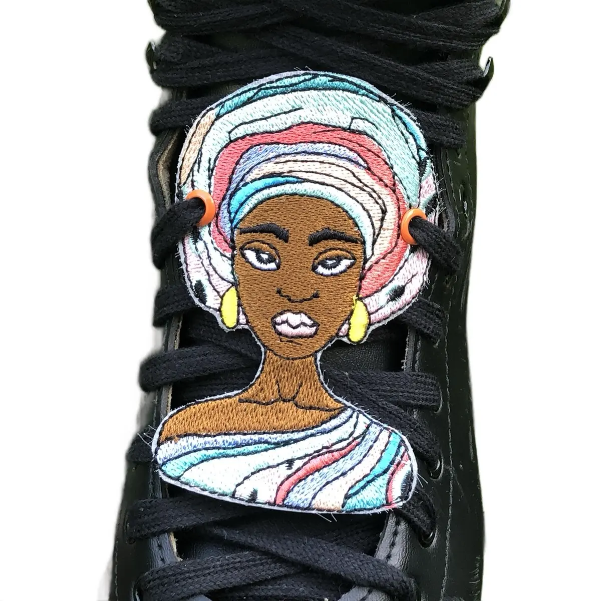 Beautiful Black WomenSneaker Charm and roller skate charm