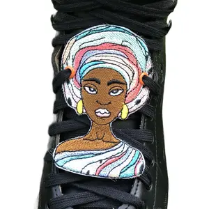 Beautiful Black WomenSneaker Charm and roller skate charm
