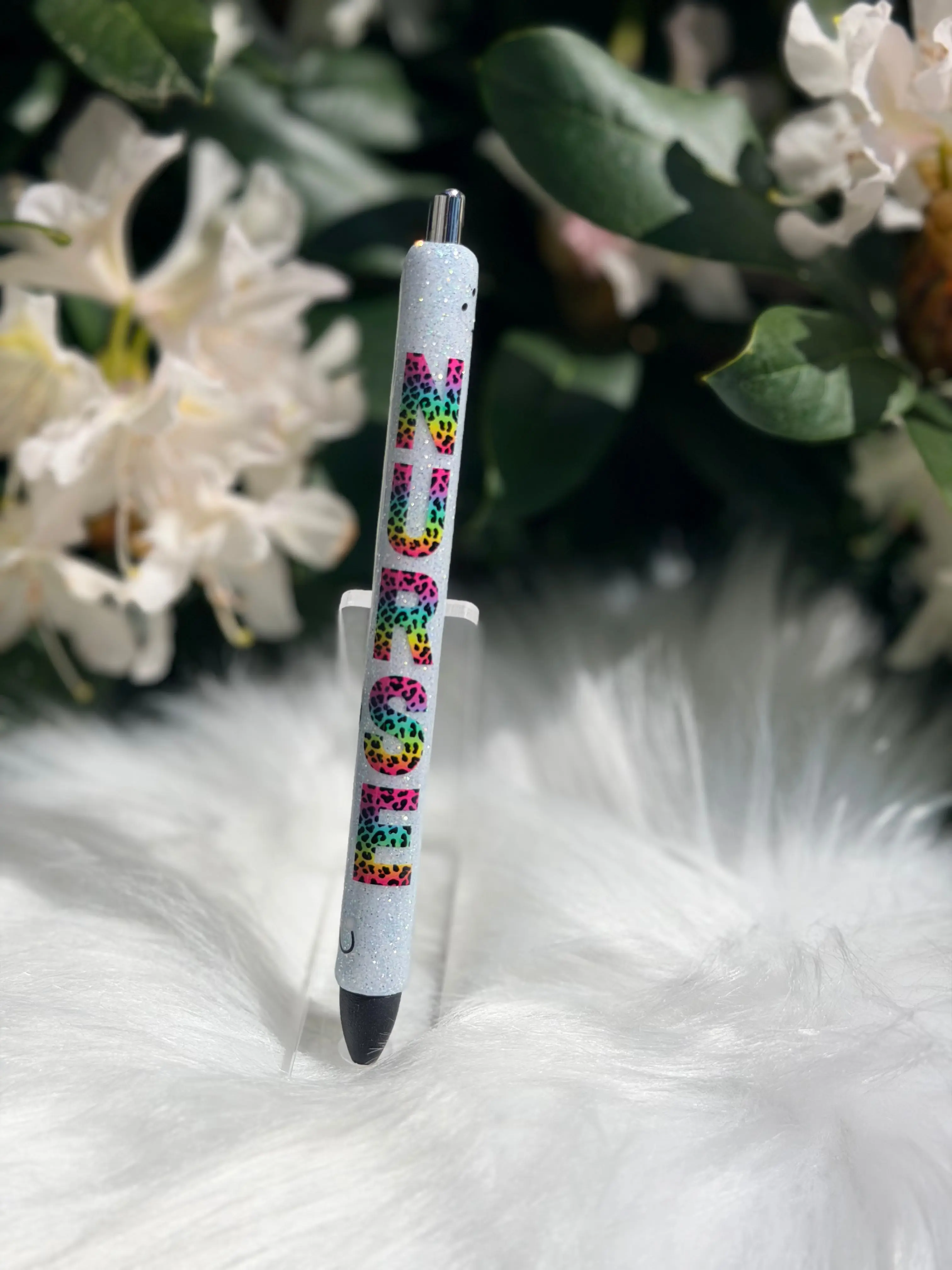 Nurse Rainbow Cheetah Gel Pen 104