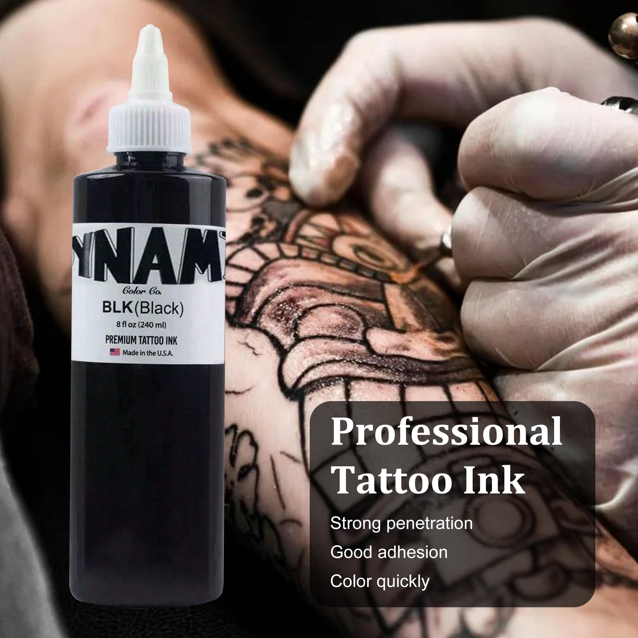 Advanced Professional Tattoo Ink 8 Ounces, Large-Capacity Vegetarian Friendly Organic Ink, Suitable For Tattoo Filling And Shadow Effect.