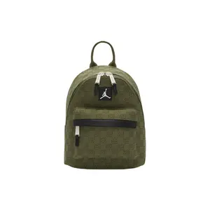 Unisex Jordan Interwoven Logo Mini Backpack, Polyester-Cotton Blend Functional Luggage Bag