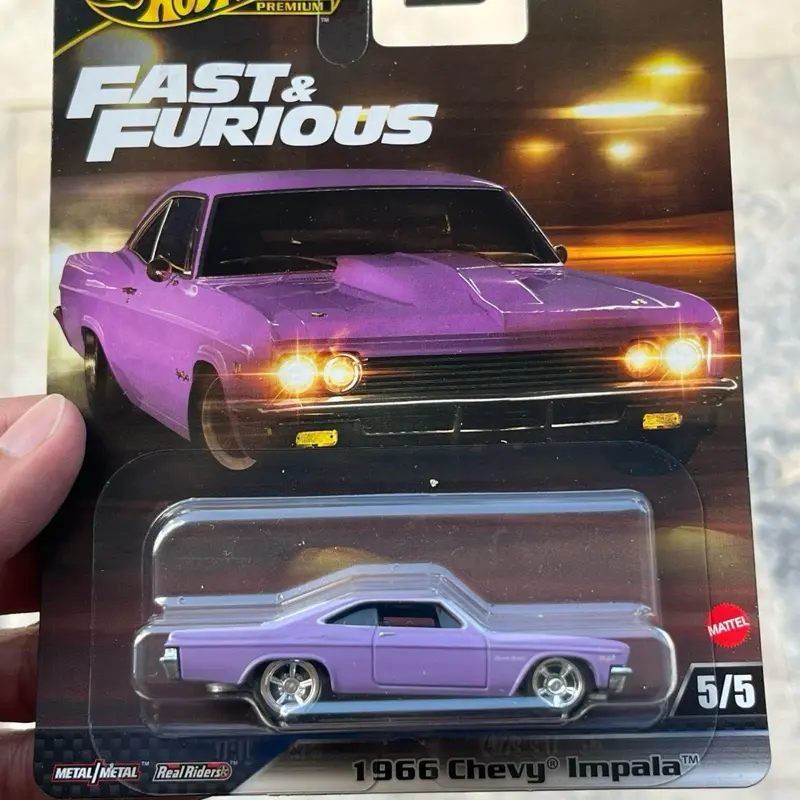 Purple 1966 Chevy impala Fast and Furious Diecast car 1:64 scale