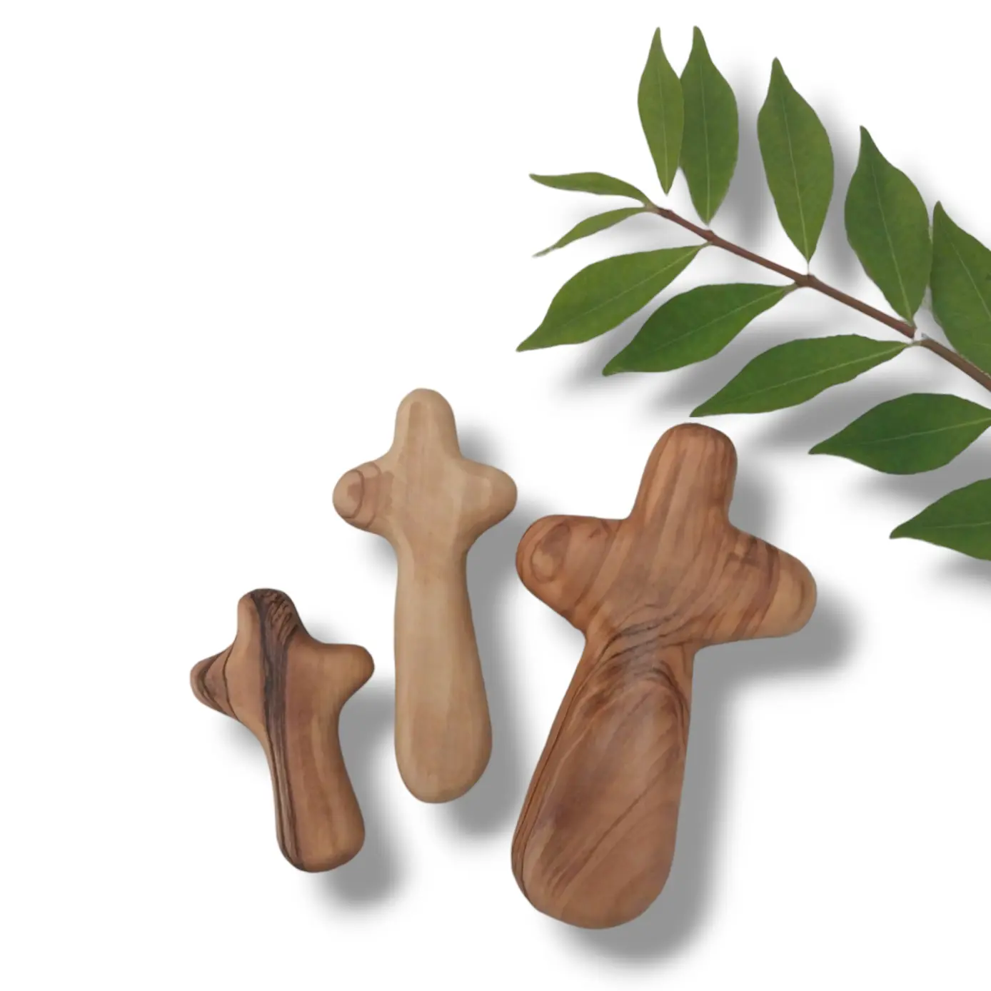 Olive Wood Comfort Cross from the Holy Land - TikTok Shop