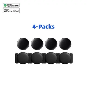 Super Value Magnetic （4-Packs） Tracker (for iOS only) is Suitable for Cars, Pets, Luggage, Keys, Wallets, and is compatible with Apple Find My.