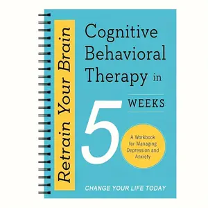 5 Week Anxiety Workbook, Cognitive Behavioral Therapy, Relaxation Techniques, Panic Attack Management, Structured Weekly Layout, Premium Paper, Self Improvement Journal