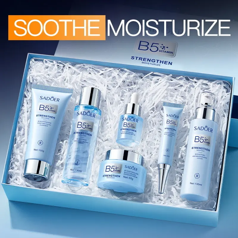Vitamin B5 Soothing, Hydrating & Moisturizing 6pcs Skin Care Products Skin Care Set Moisturizing Kit