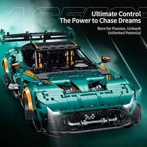 Aston Martin Vulcan Cool Sports Car Building Block Display Model 1:8 Scale Ultimate Control Magnetic Construction Set for Enthusiasts
