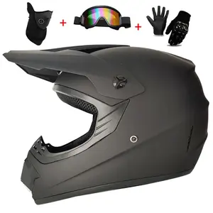 Motorcycle full-face helmet for teenagers Adult and children helmet, off-road motorcycle helmet, goggles, gloves, protective riding helmet  4-Piece Set for ATV UTV Motocross E-Bike Electric Bicycle Helmet Men Women Windproof Breathable Safety Racing Gear