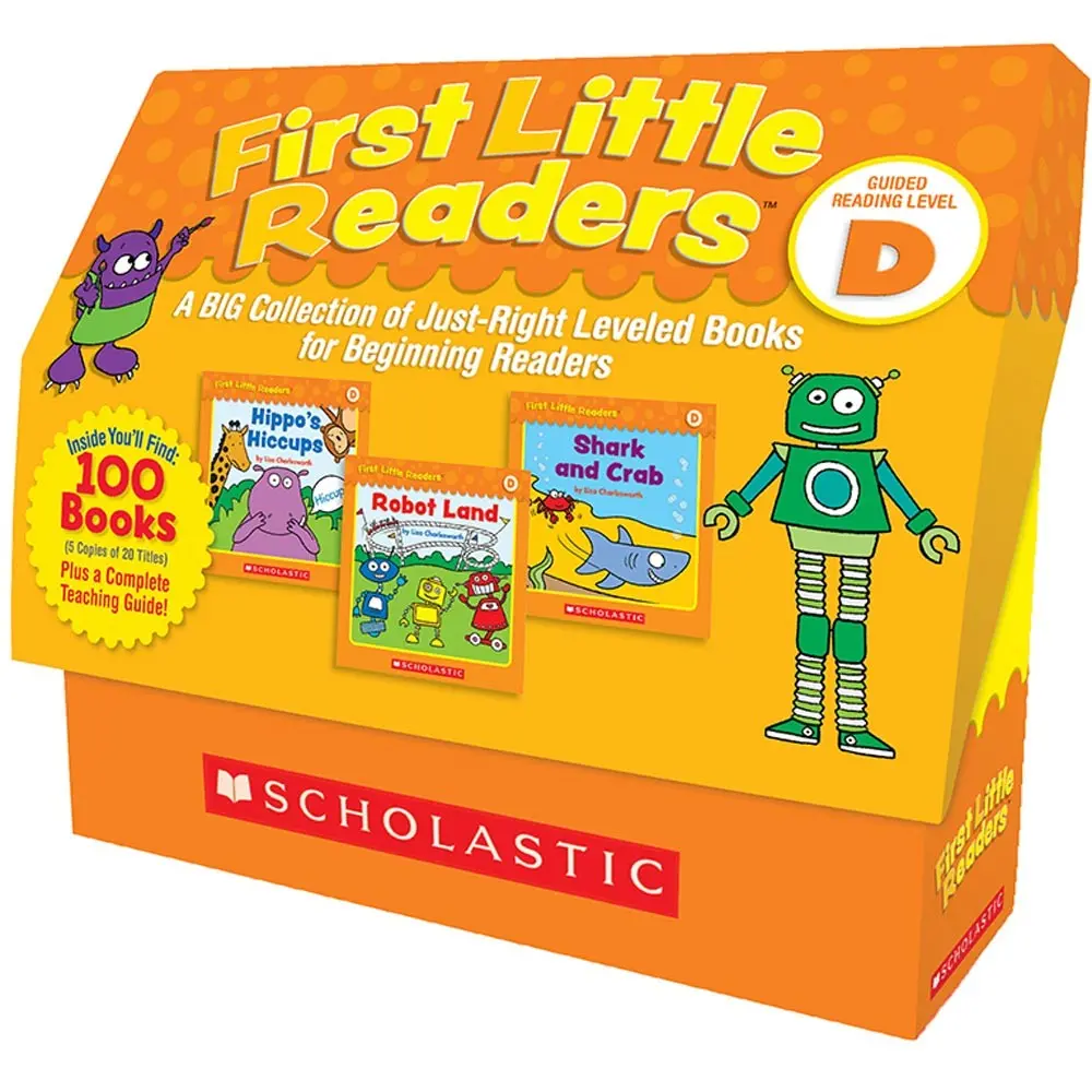 Scholastic Inc. First Little Readers Guided Reading Level D Box Set, Early Reading Book for 3-6 Years Beginners, Teaching Reading Materials with Strong Picture Cues