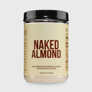 Naked Almond - 100% Premium Powdered Almonds - 1.5LB Vegan Almonds from California Farms - High Protein Low Sugar - 10g of Protein - Only 1 Ingredient