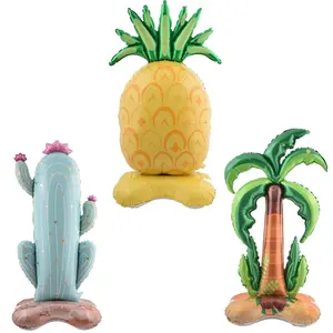 1pc 150cm stand Coconut Tree Pineapple Balloons Summer Party Decorations Hawaii Party Decorations