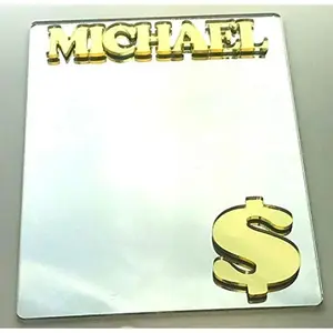 Personalized Money Sign Magnetic Locker Mirror – Back to School Sports Name Magnet for School Lockers, Gym, Fridge, or Dorm Room Décor