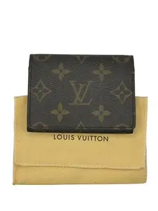 Pre-owned Louis Vuitton Canvas Cardholder Monogram Envelope Style W/ Dust Bag Perfect For Daily Use