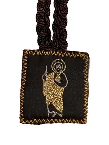 St Jude and Our Lady of Guadalupe Rope Scapular Necklace