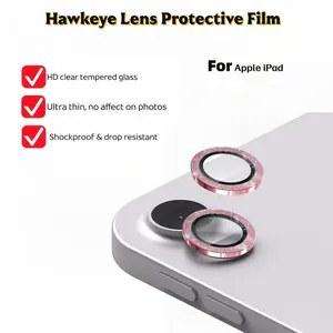 3D Diamond Inlaid Protective Lens Protector For Apple iPad Air M4, M3, M2, iPad Air 4th/5th Generation, iPad mini 5th/6th Generation A17 Pro, iPad 10th Generation, iPad A16, iPad 1st Generation 11-inch Shockproof HD Tempered Glass Rear Camera Lens Film