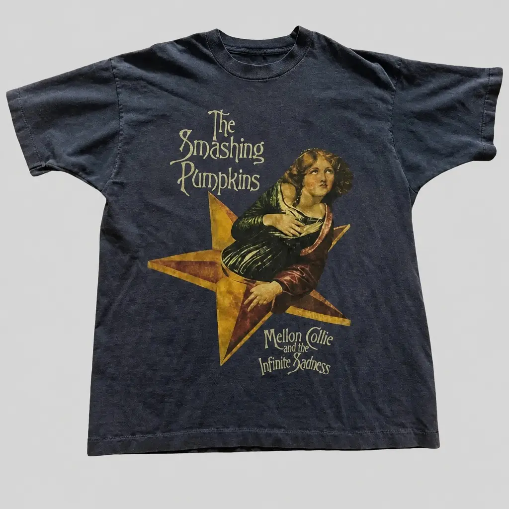 The Smashing Pumpkins Mellon Collie Graphic Tee, Vintage Rock Band Unisex T-Shirt