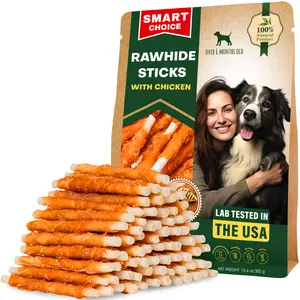 Dog Rawhide Sticks Wrapped with Chicken & Pet Natural Chew Treats Dog Rawhide Sticks Wrapped with Chicken & Pet Natural Chew Treats