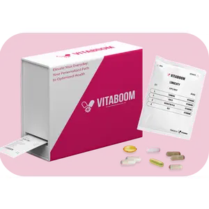 Vitaboom | Longevity Vitamin Stack - Optimum Supplement for Health and Wellness - Includes Turmeric, CoQ10, Quercetin, & ALA Edible Dietary