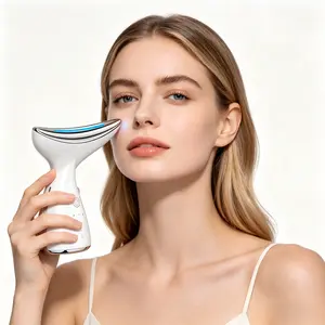 Neck and Face Massager, featuring 3 skincare modes and high-frequency vibration to enhance skincare product absorption. A daily skincare device and the perfect holiday gift.