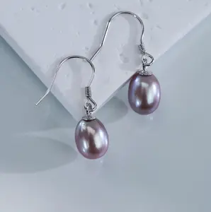 068 S925 Silver pearl stud earrings（RD925E1154）