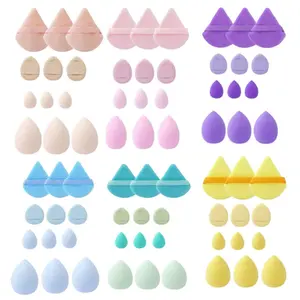 6 Color Mini Air Cushion Blush Set, Finger Size Powder Puffs, Liquid Foundation Use, Wet and Dry Dual Purpose Sponge, Makeup Sponges, Beauty Products