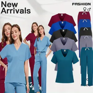 Cleaning Women's Beauty Salon Skin Manager SPA Uniform Pet Hospital Veterinary Work Clothes Nurse Cleaning Set Soft Hospital Uniform