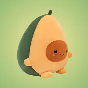 Chubbyjoy Avocado Hug Pillow 11.8" 15.8" 23.6" Soft Plush Toy Food Fruit Pillow for Kids Home Decor Gift