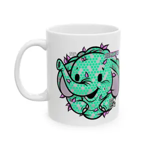 Cannabis Elephant 41 Ceramic Mug, (11oz, 15oz)