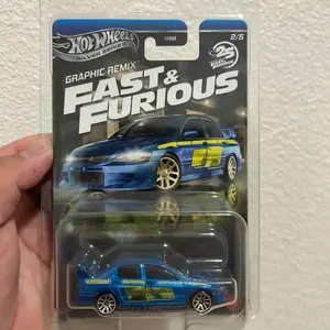 Hot Wheels Silver Series Graphic Remix Fast & Furious 2/5 lancer evolution vii