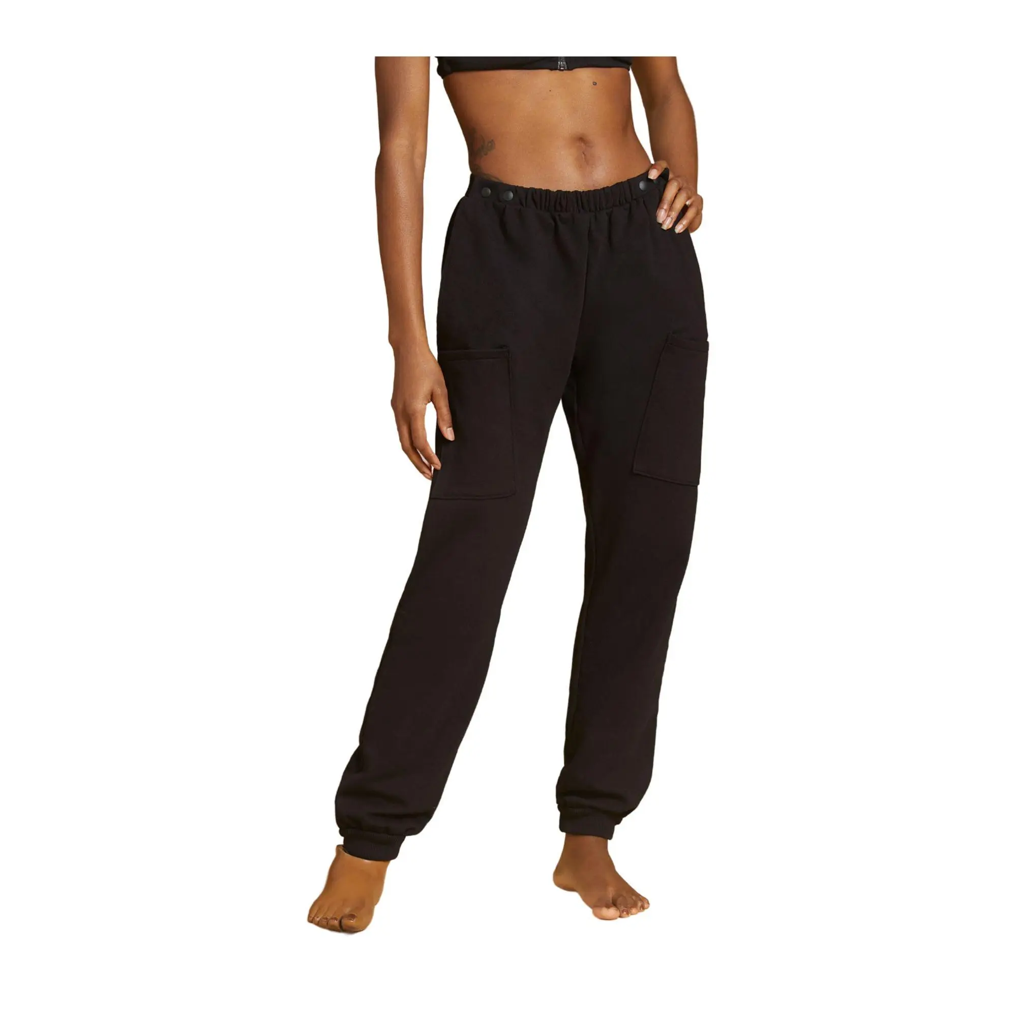Slick Chicks Accessible Fitted Joggers Black