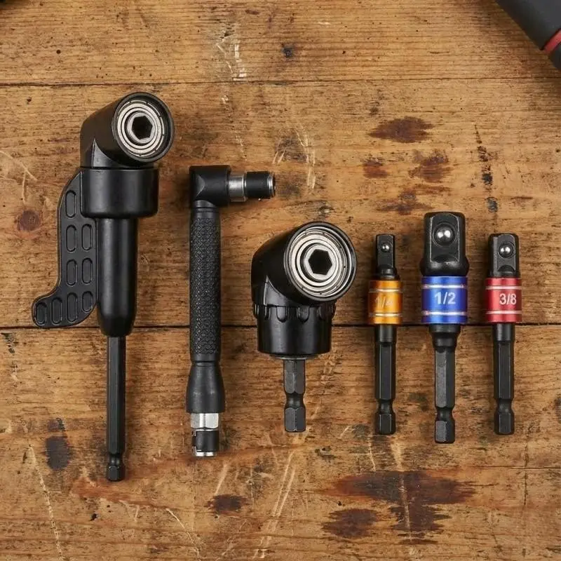 105° Right Angle Screwdriver Set Colorful Steel Ball Connecting Rod Versatile Home DIY Repair Tool Kit Screwdriver Bits Screwdriver Bit Clip Multipurpose Screwdriver Kit Multifunctional Screwdriver
