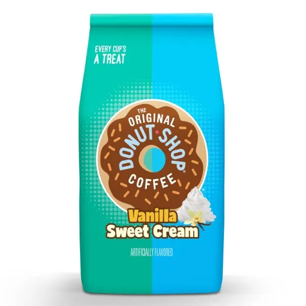 Coffee, Vanilla Sweet Cream, Medium Roast, Flavored Ground Coffee, 12 oz Bag Coffee, Vanilla Sweet Cream, Medium Roast, Flavored Ground Coffee, 12 oz Bag