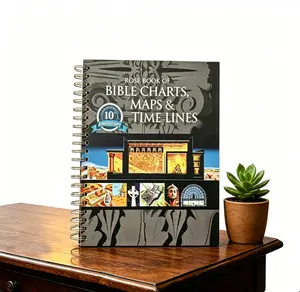 Rose Book of Bible Charts Maps & Time Lines 10th Anniversary Spiral Bound Bible Study Guide, Christian Timeline Reference Book, Biblical History Map Illustrations for Sunday School Church Homeschool Bible Learning