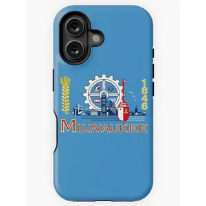 Flag of Milwaukee iPhone Case for iPhone 16 15 14 13 12 Pro Xs Samsung S24 S23 S22 S21