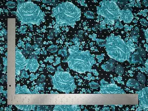 ITY Knit Floral Print With Sequins Fabric