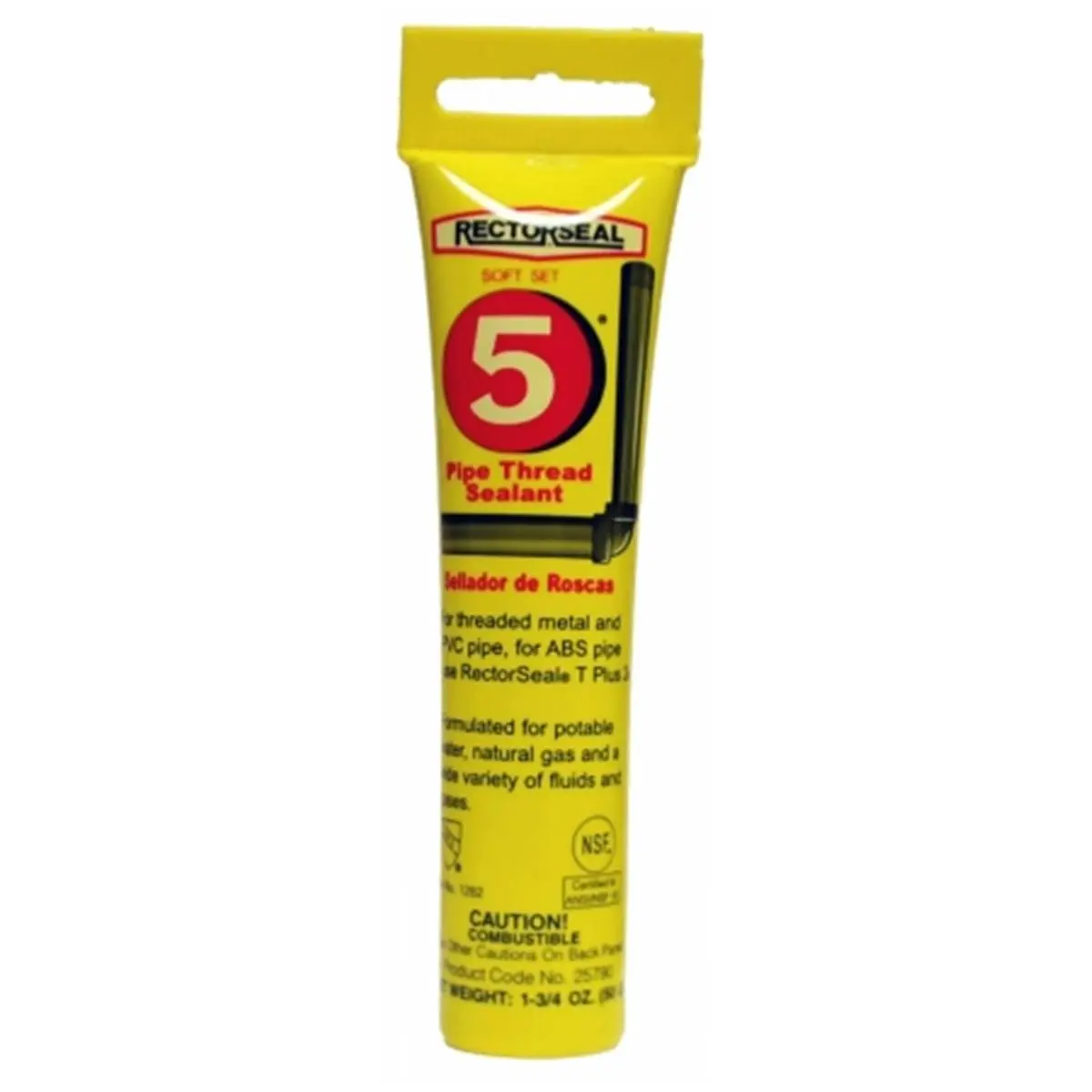 Rectorseal No. 5 Pipe Thread Sealant (1.75 Oz, 25790) – Seals Iron, Galvanized Steel, Copper, Aluminum Pipes for Home Improvement & Building Supplies