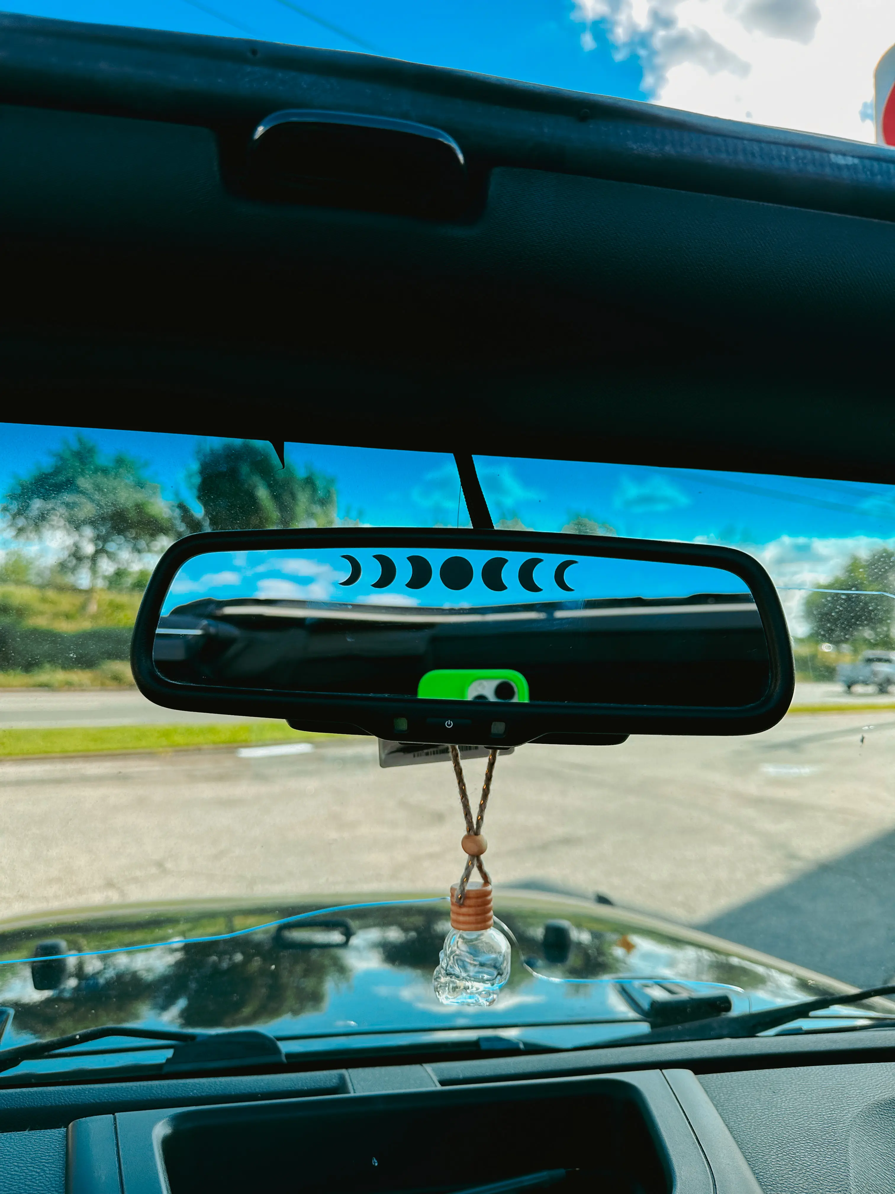 Moon Phase Rear Mirror Car Vinyl Decal