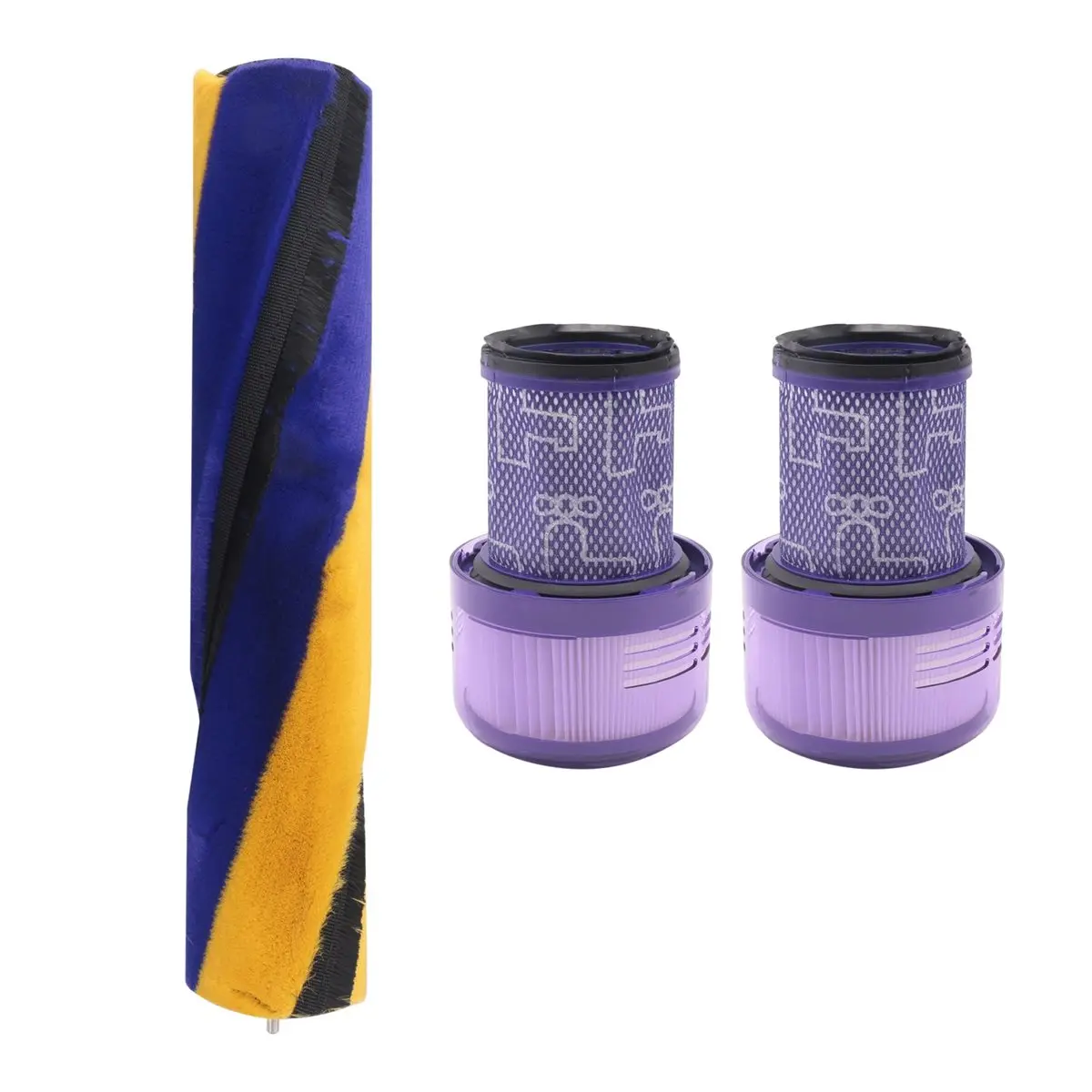 Dyson V12 Detect Slim Roller Brushes - Durable, Eco-Friendly Vacuum Floor Nozzle Accessories with Removable, Washable HEPA Filter, Optimal Suction Support for Deep Cleaning, Clean Deeply