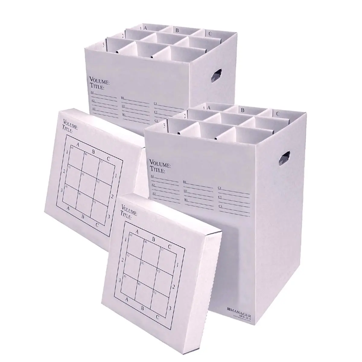 Manage Stores Rolled Storage File Organizer, Up to 24 in. - Pack of 2
