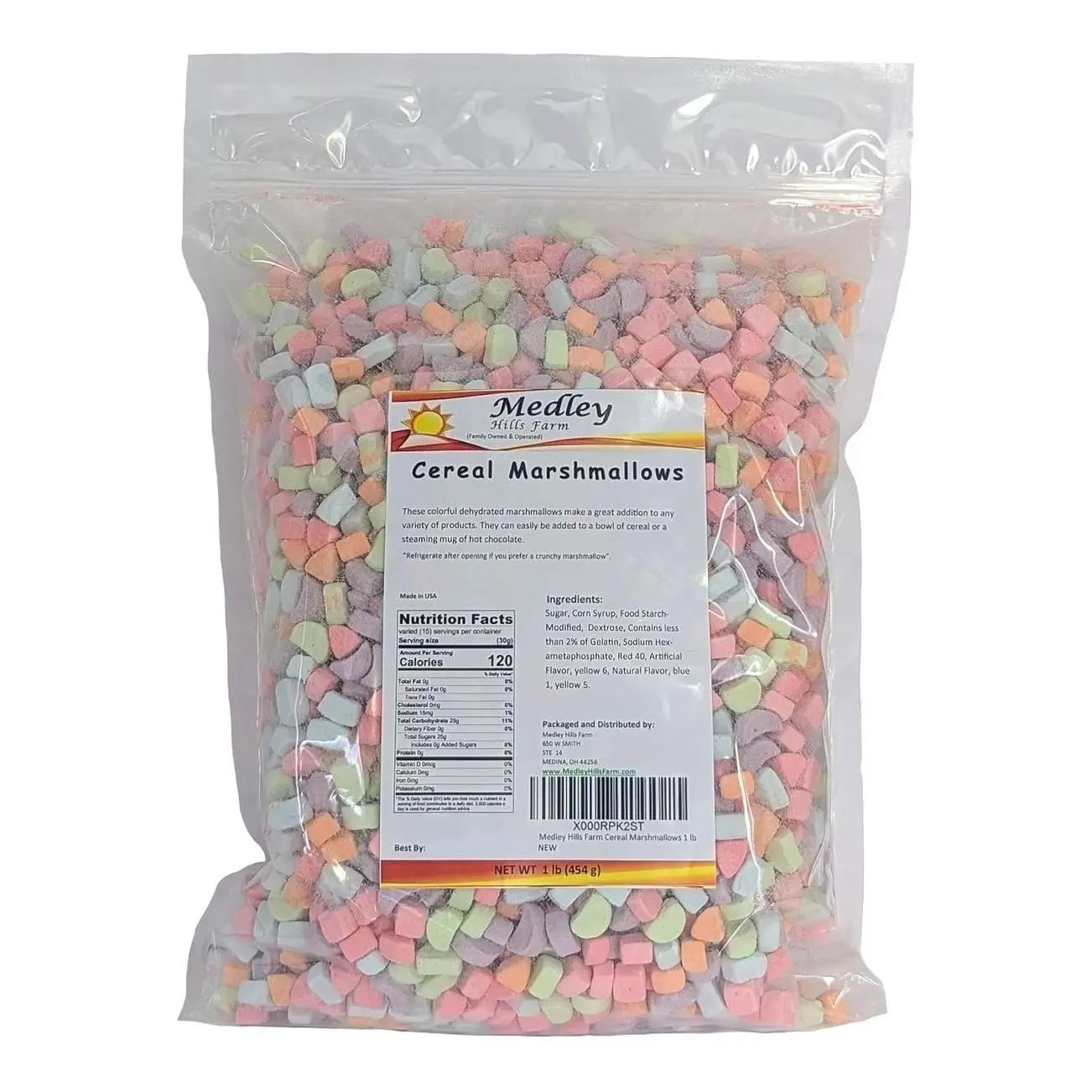 Medley Hills Farm Dehydrated Cereal Marshmallows 1 lb