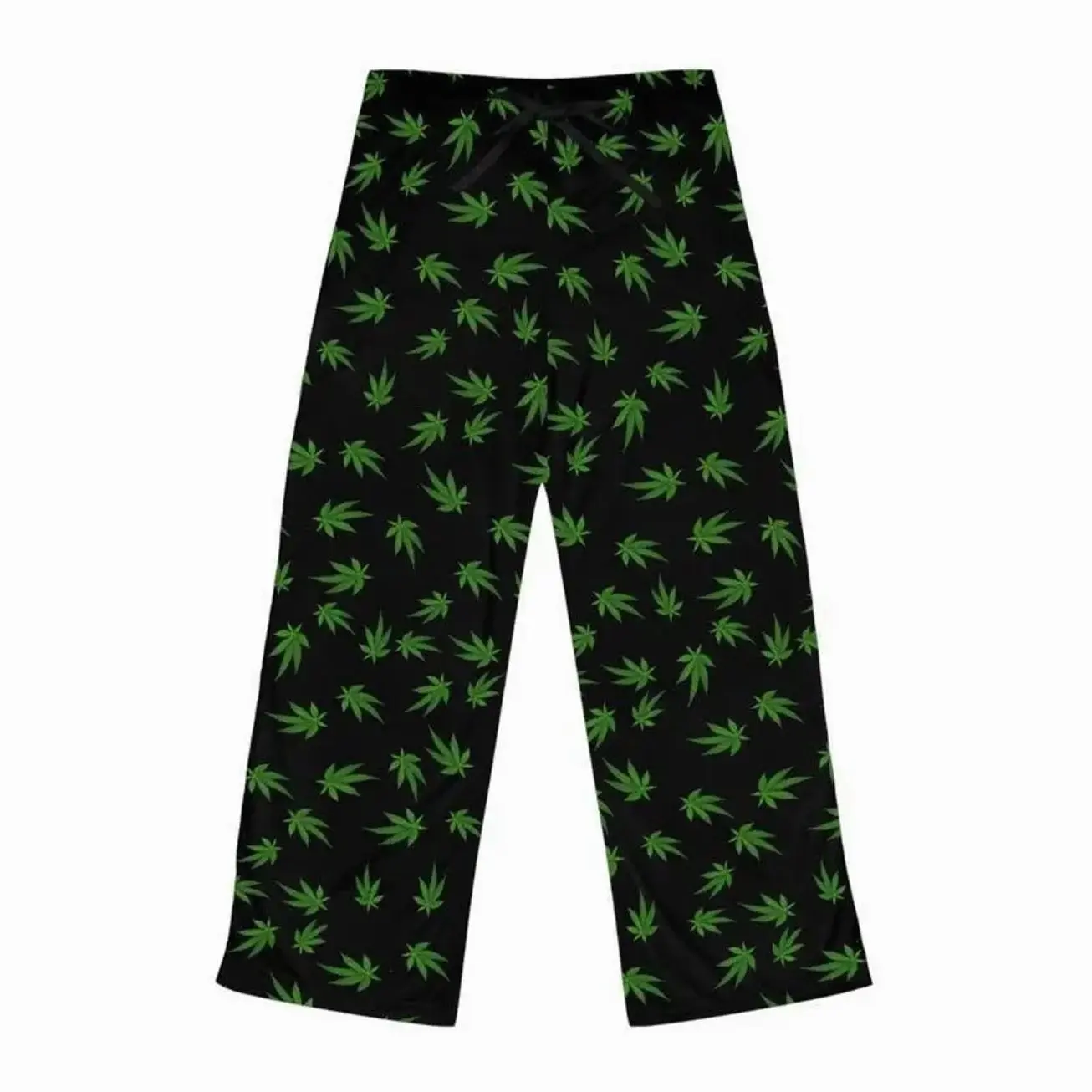 Men Women's Marijuana Leaf pajamas Pants - Cute Women Weed pajamass - Cozy Pot Leaf pajamas Pants - Cute Marijuana pajamas Pants, Comfortable Wide Leg Bottoms All Season Sleepwear