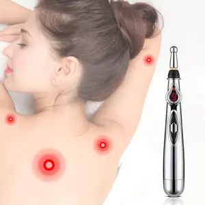 1pcs, Electric Stimulation Massage Pen with 2 Replaceable Heads, Body Relaxation & Sleep Aid Device, Battery Not Included